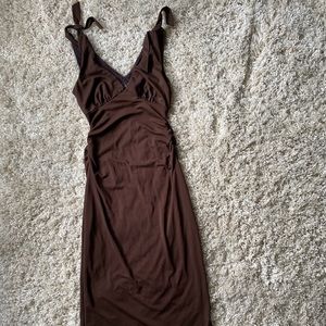Nicole Miller Collection Brown Dress